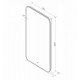 Зеркало Art&Max Siena, AM-Sie-600-1200-DS-F, 60 см, с LED-подсветкой, инфракрасный сенсор, датчик движения, диммер, цвет черный