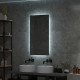 Зеркало Art&Max Sorrento, AM-Sor-600-1200-DS-F, 60 см, с LED-подсветкой, инфракрасный сенсор, датчик движения, диммер, цвет черный