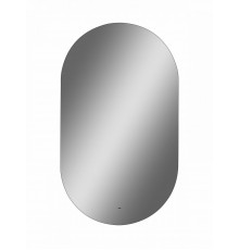 Зеркало Art&Max Torino 60 см с подсветкой, белый, AM-Tor-600-1000-DS-F