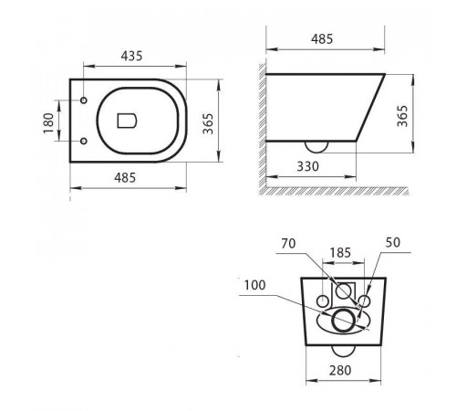 Унитаз подвесной Art&Max Ovale AM011CHR/SC, безободковый, сиденье микролифт, белый