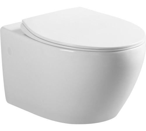 Подвесной безободковый унитаз Art&Max Elegant AM9316CHR, белый