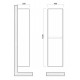 Пенал Art&Max Family 40 см подвесной, белый глянцевый, Family-1500-2A-SO-BL
