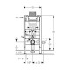 Инсталляция Geberit Omega с безободковым унитазом BelBagno UNO, сиденье микролифт, 111.030.00.1/BB3105CHR/SC