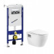 Инсталляция Geberit с безободковым унитазом BelBagno Loto BB070CHR, сиденье микролифт, комплект Santehnica.ru 294191
