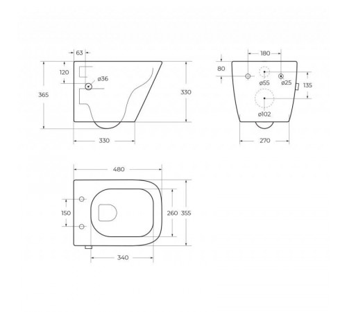 Инсталляция Vitra V-Fix Prime с безободковым унитазом BelBagno Due, сиденье микролифт, 768-5800-01/BB3103CHR-BS/SC