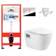 Инсталляция Tece с безободковым унитазом BelBagno Loto BB070CHR, сиденье микролифт, комплект Santehnica.ru