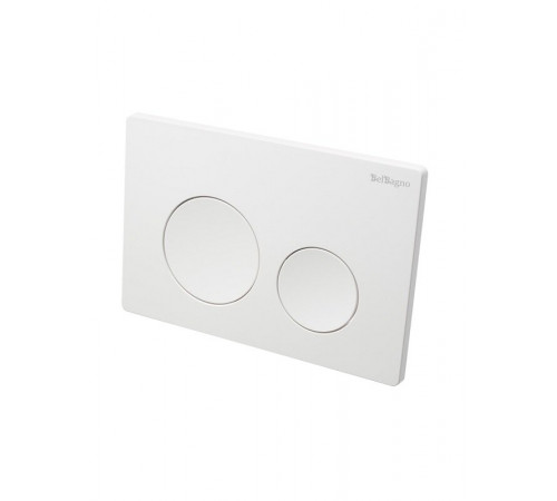 Клавиша смыва BelBagno BB-03C-BL, механическая, цвет белый глянец