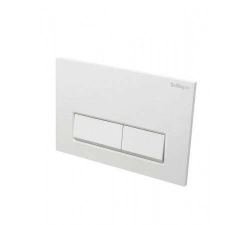Клавиша смыва BelBagno BB-15R-BL, механическая, цвет белый глянец
