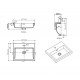 Раковина BelBagno BB-500-PM-LVB 50 см искусственный мрамор, белая