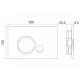 Инсталляция BelBagno для подвесного унитаза BB002-80, клавиша белая круглая BB014-SR-BIANCO