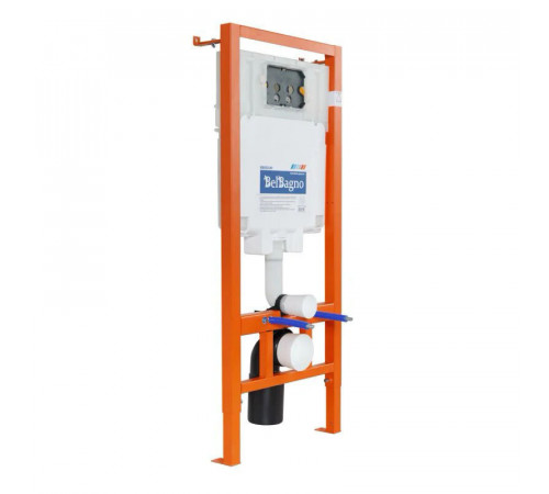Инсталляция BelBagno с безободковым унитазом BelBagno UNO, сиденье микролифт, BB002-80/BB3105CHR/SC