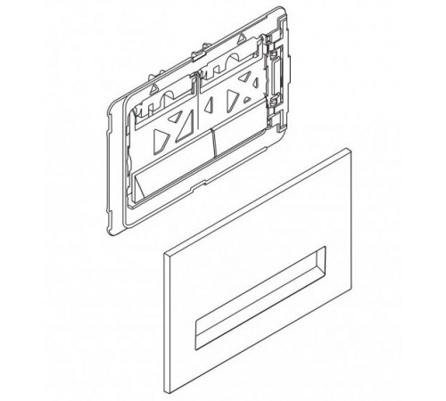 Кнопка смыва BelBagno Marmi BB010-MR-CHROME, хром глянцевый