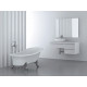 Ванна акриловая BelBagno, BB01BAFS-CRM, львиные лапы хром