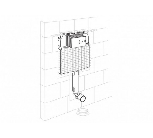 Бачок скрытого монтажа BelBagno CS для напольного унитаза, BB025-CS