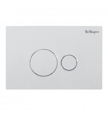 Клавиша смыва BelBagno BB082BL, механическая, цвет белый глянцевый