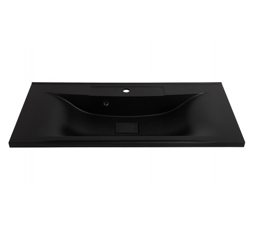 Раковина BelBagno BB1000/445-LV-ART-PR-NERO, 1000 см, искусственный камень, черный матовый