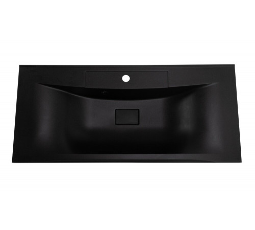 Раковина BelBagno BB1000/445-LV-ART-PR-NERO, 1000 см, искусственный камень, черный матовый