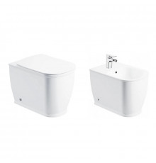 Комплект приставного унитаза с биде BelBagno Prado BB10150CB/BB10150SC/BB10150B, белый