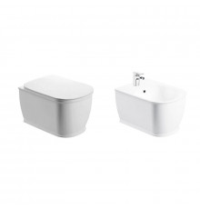 Комплект подвесного унитаза с биде BelBagno Prado BB10150CH/183825/BB10150BH, белый