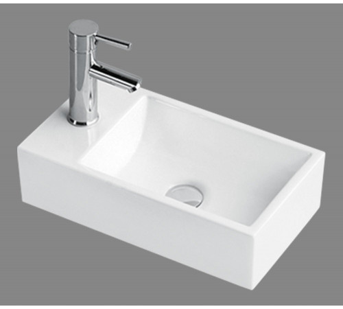 Раковина BelBagno BB1044 45 см накладная, керамика, белая