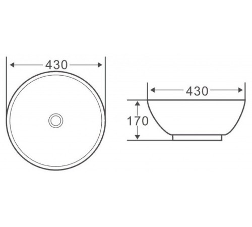 Раковина BelBagno BB1077 накладная 43 х 43 х 17 см