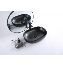 Раковина BelBagno BB1084-H301, 60 x 42 см, накладная, цвет чёрный матовый