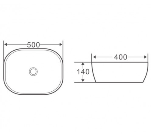 Раковина BelBagno BB1302-H316, 50 х 40 см, накладная, цвет бежевый матовый