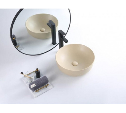 Раковина BelBagno BB1315-H316 накладная 41 х 41 х 13 см, цвет бежевый матовый