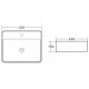 Раковина BelBagno BB1367 накладная 52 х 42 х 15 см