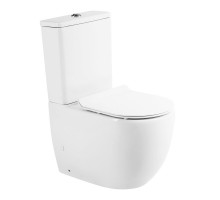 Напольный унитаз BelBagno Sfera-R, безободковый P-trap, крышка микролифт, BB2128CPR/BB2128T/BB2111SC