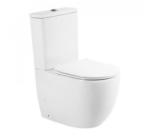 Напольный унитаз BelBagno Sfera-R, безободковый P-trap, крышка микролифт, BB2128CPR/BB2128T/BB2111SC