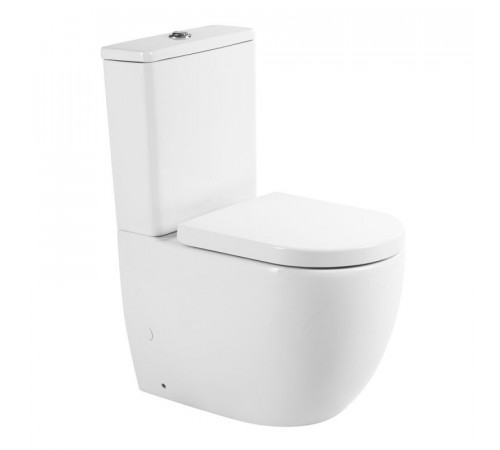 Напольный унитаз BelBagno Sfera-R, безободковый P-trap, крышка микролифт, BB2128CPR/BB2128T/BB2111SC