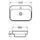 Раковина накладная BelBagno BB6052, 61 х 46 х 16 см