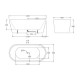 Ванна акриловая BelBagno BB71-1700-W0, 170 х 80 см, белая