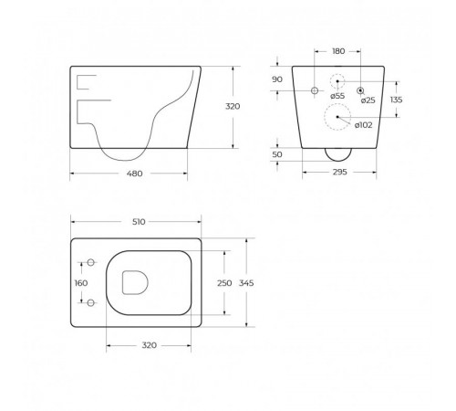 Унитаз подвесной BelBagno Due BB7107CHR/SC, безободковый, крышка микролифт, белый