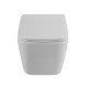 Унитаз подвесной BelBagno Due BB7107CHR/SC, безободковый, крышка микролифт, белый