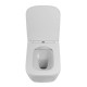 Унитаз подвесной BelBagno Due BB7107CHR/SC, безободковый, крышка микролифт, белый