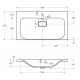 Раковина BelBagno BB800/450-LV-MR-FT, 80 см, искусственный камень, белый