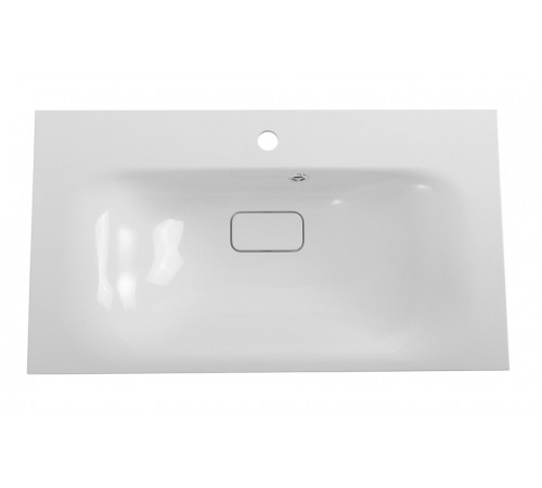 Раковина BelBagno BB800/450-LV-MR-FT, 80 см, искусственный камень, белый