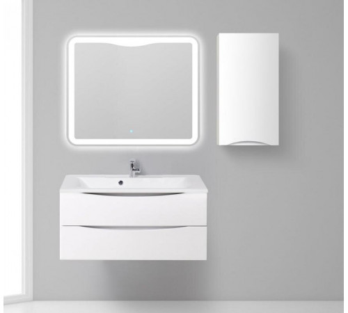 Шкаф подвесной BelBagno FLY-MARINO-750-1A-SC-BL-P-R, 40 х 30 х 75 см, Bianco Lucido/белый глянец, правосторонний