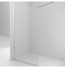 Душевая стенка BelBagno Kraft-L-1-100-C-Cr, 100 см, свободный вход, стекло прозрачное, профиль хром