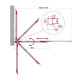 Шторка на ванну BelBagno LUCE-VF-11-100/145-C-Cr, 100 см, стекло прозрачное, профиль хром