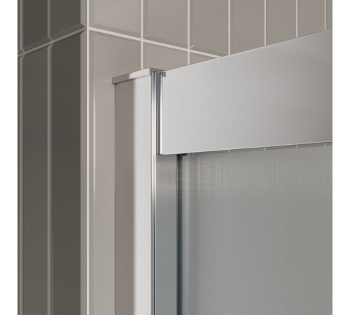 Шторка на ванну BelBagno LUCE-VF-11-90/145-P-Cr, 90 см, стекло рифленое, профиль хром