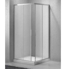Душевой уголок BelBagno SELA-A-2-85-Ch-Cr, 85 х 85 х 190 см, стекло текстурированное шиншилла, профиль хром