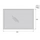 Зеркало BelBagno SPC-GRT-500-800-LED-TCH 50 x 80 см со встроенным светильником и сенсорным выключателем