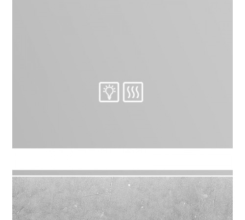 Зеркало BelBagno 90 x 60 см со встроенным светильником, сенсорным выключателем и подогревом, SPC-GRT-900-600-LED-TCH-WARM