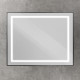 Зеркало BelBagno Kraft SPC-KRAFT-1000-800-SENS-NERO, 100 см, с LED подсветкой, с сенсорным выключателем, цвет рамы черный