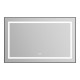 Зеркало BelBagno Kraft SPC-KRAFT-1085-685-TCH-WARM-NERO 108.5 см, светодиодная подсветка, с сенсорным выключателем, с подогревом, черный