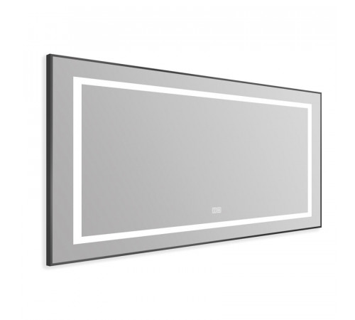 Зеркало BelBagno Kraft SPC-KRAFT-1085-685-TCH-WARM-NERO 108.5 см, светодиодная подсветка, с сенсорным выключателем, с подогревом, черный