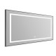Зеркало BelBagno Kraft SPC-KRAFT-1085-685-TCH-WARM-NERO 108.5 см, светодиодная подсветка, с сенсорным выключателем, с подогревом, черный